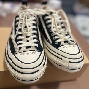 Trendy Black and White Sneakers